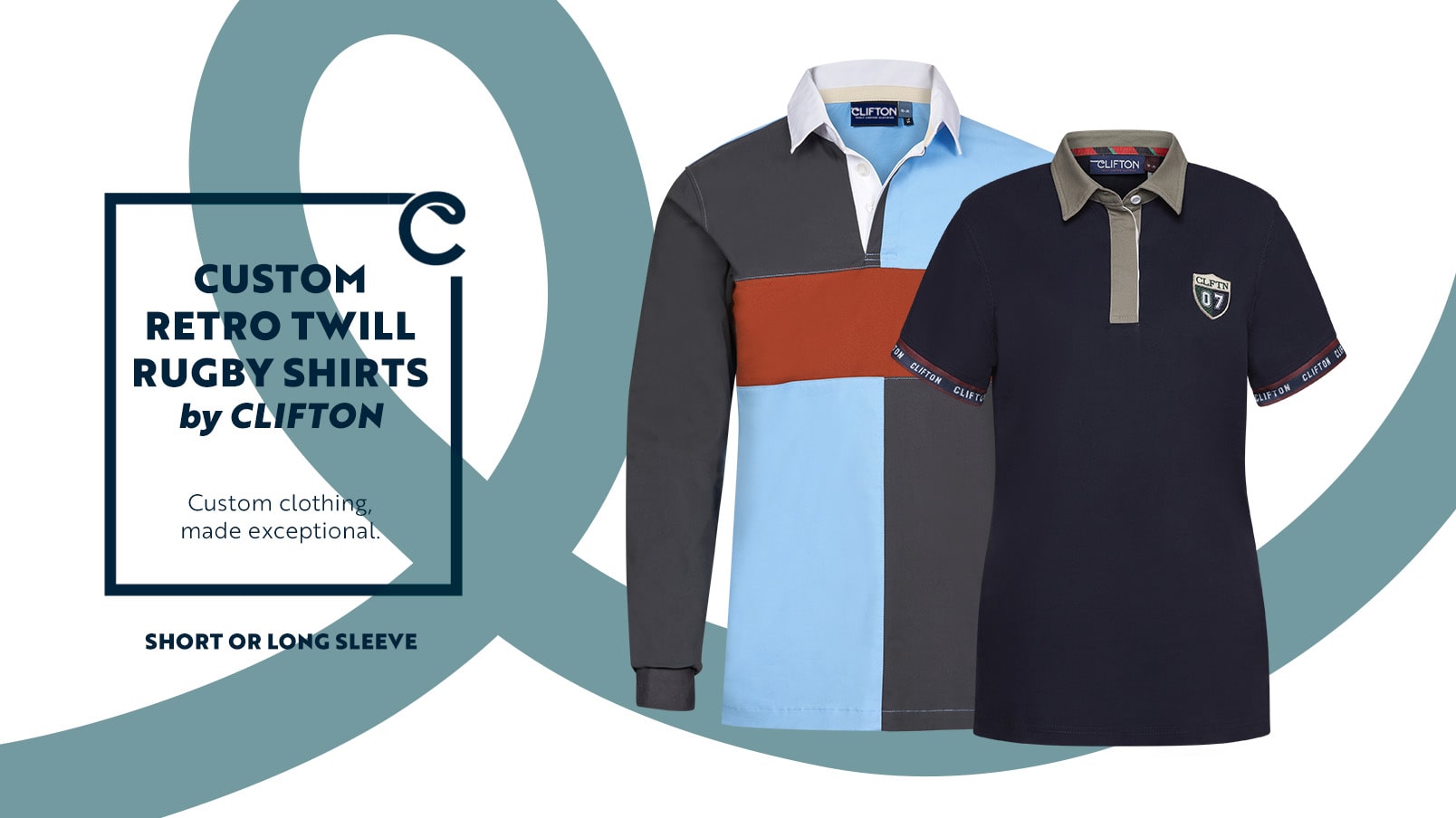 Custom Drill Rugby Shirts | Heavyweight Rugby Shirts | CLIFTON